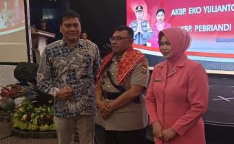 Bawaslu Kabupate Karo Gemar Tarigan Menghadiri Temu Pisah Kapolres Tanah Karo di Hotel Mikkie Holiday  Berastagi.  Kamis (8 Januari 2026)