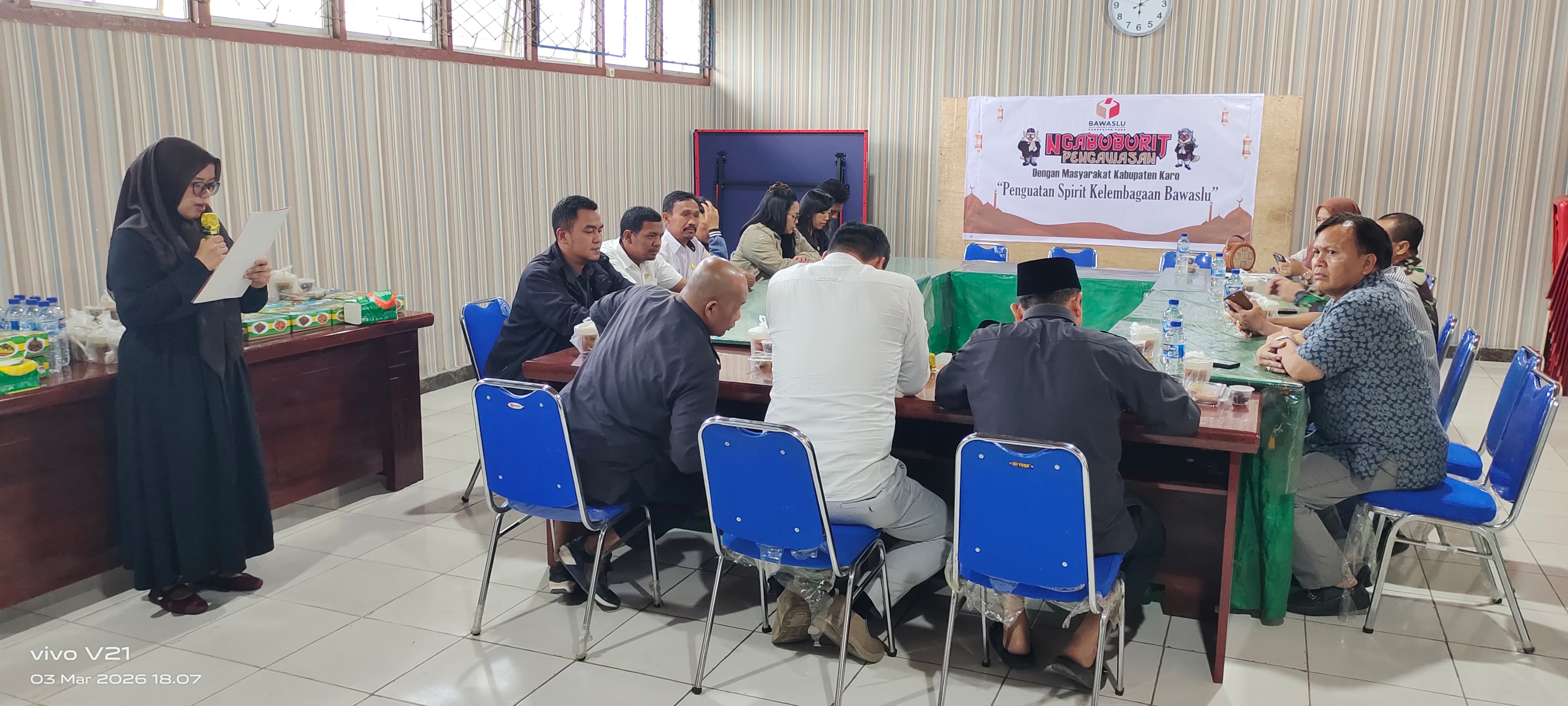 Kabanjahe,Penguatan Spirit Kelembagan Bawaslu Integeritas dan Etika Penyelengaran Pemilu , Selasa,03 Maret 2026