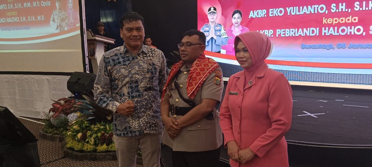 Bawaslu Kabupate Karo Gemar Tarigan Menghadiri Temu Pisah Kapolres Tanah Karo di Hotel Mikkie Holiday  Berastagi.  Kamis (8 Januari 2026)