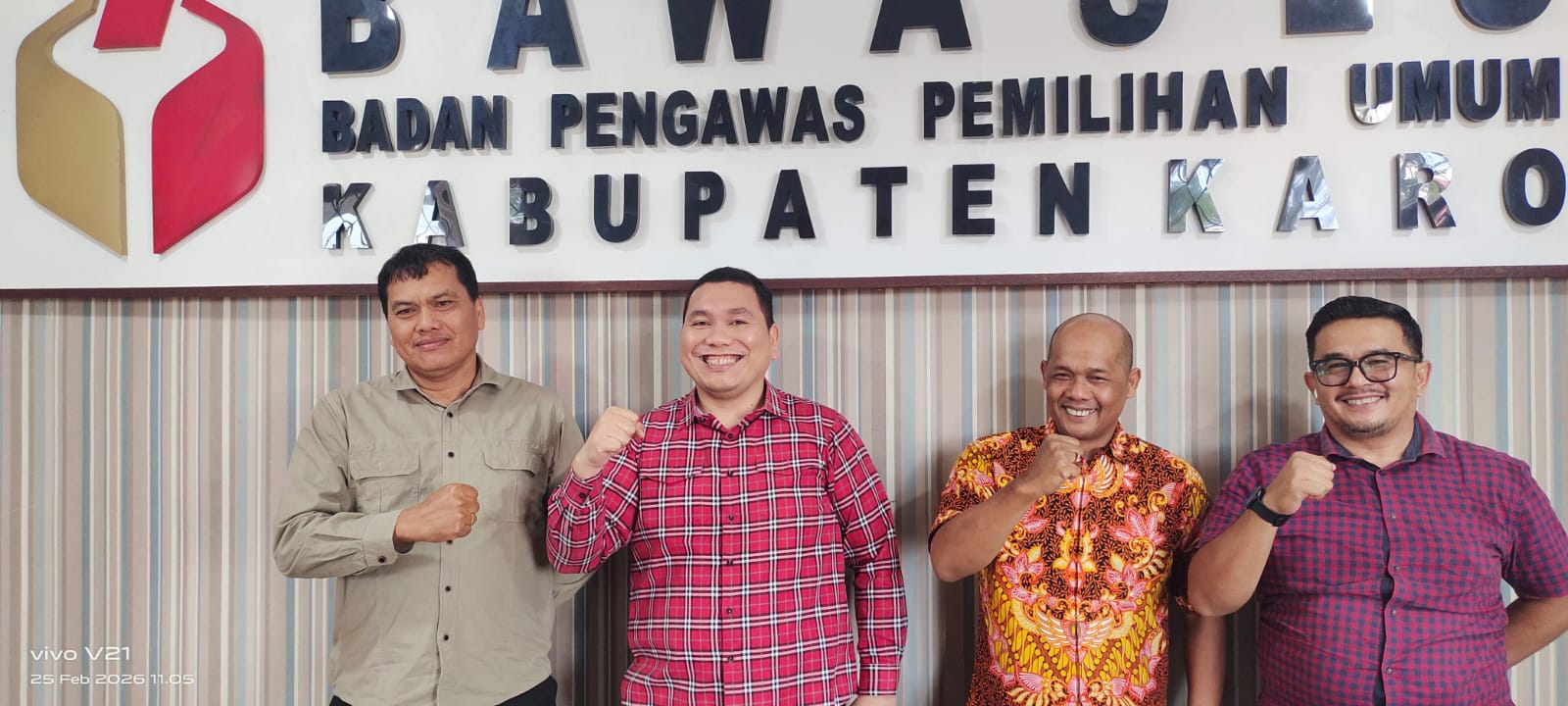 Bawaslu Kabupate Menerima Kunjungan Anggota Komisi II DPR RI Ke Kantor Sekretariat Bawaslu Kabupaten  KARO (Rabu, 25-02-2026)