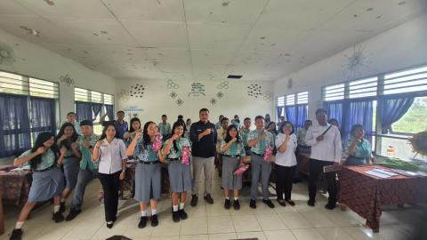 Bawaslu Kabupaten Karo Melaksanakan Kegiatan Konsolidasi Demokrasi Edu Talk di SMA Negeri 1 Tigapanah,Rabu (26/08/206)
