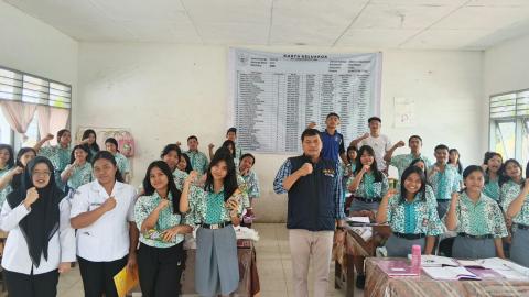 Badan Pengawas Pemilihan Umum Kabupaten Karo Lanjutkan Program Bawaslu Mengajar Edu Talk di SMA Negeri 1 Tigapanah, Rabu (16/09/2026)