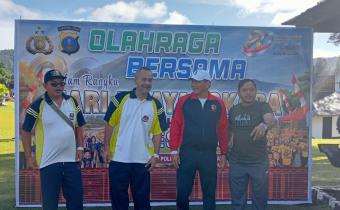 KARO – Bawaslu Kabupaten Karo turut berpartisipasi dalam kegiatan Olahraga Bersama yang diselenggarakan dalam rangka memperingati Hari Bhayangkara ke-80 Tahun 2026, bertempat di Kabupaten Karo, pada Kamis (25/6/2026)