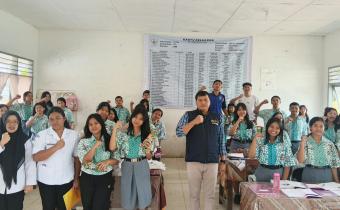 Badan Pengawas Pemilihan Umum Kabupaten Karo Lanjutkan Program Bawaslu Mengajar Edu Talk di SMA Negeri 1 Tigapanah, Rabu (16/09/2026)